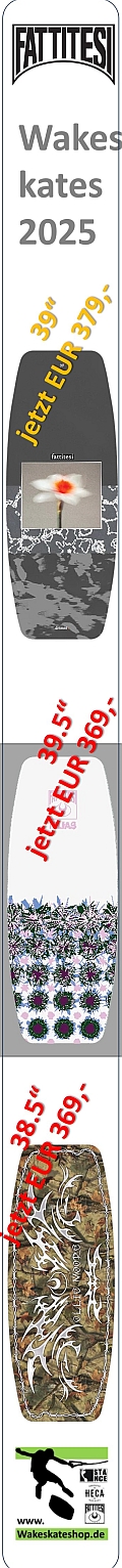 Die Fattitesi Wakeskates reduziert bei Wakeskateshop.de